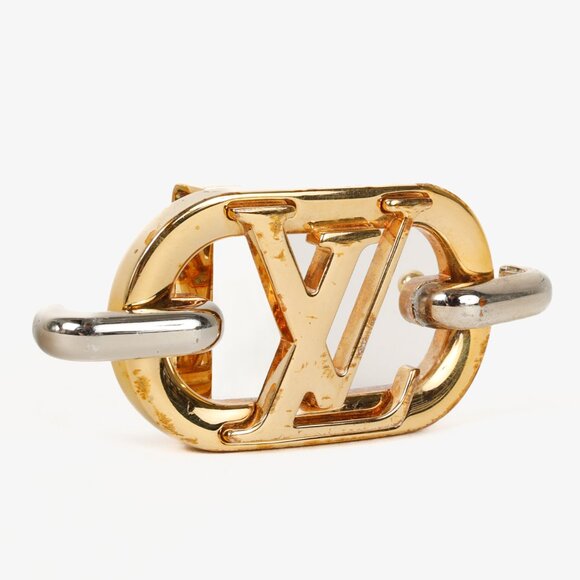 Louis Vuitton Everyday Chain Two-Tone Cutout-Monogram Belt Buckle - Picture 1 of 3